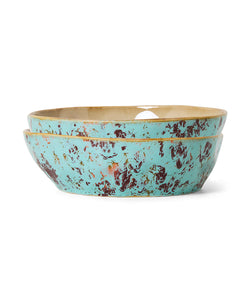 HKliving | 70S CERAMICS: PASTA BOWL - PATINA