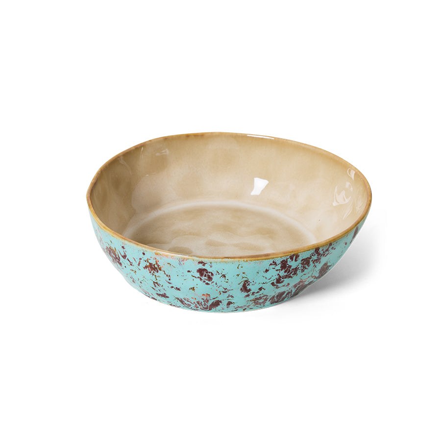 HKliving | 70S CERAMICS: PASTA BOWL - PATINA