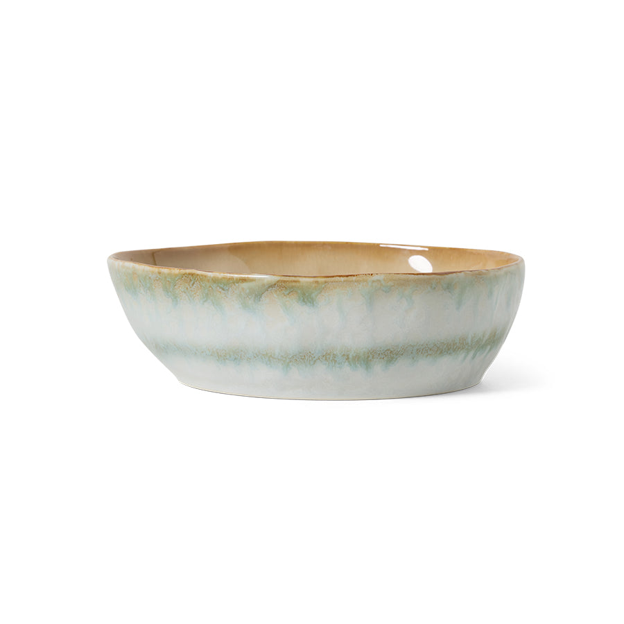 HKliving | 70S CERAMICS: PASTA BOWL - PETAL