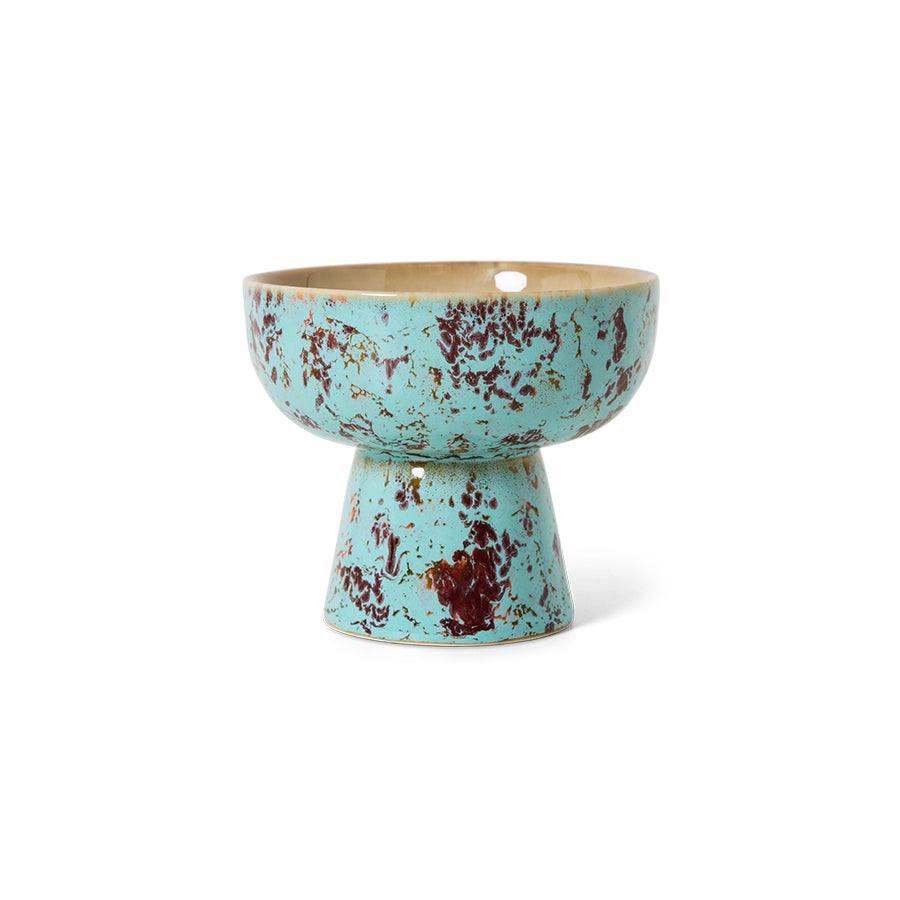HKliving | 70S CERAMICS: TAPAS BOWL ON BASE S - PATINA