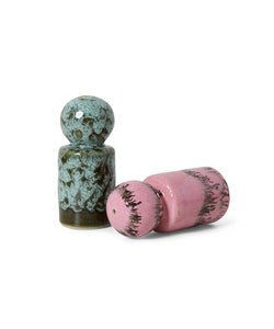 HKliving | 70S CERAMICS: PEPPER & SALT JAR - BAROQUE
