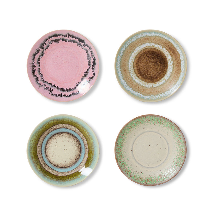 HKliving | 70S CERAMICS: SAUCER - BUBBLE