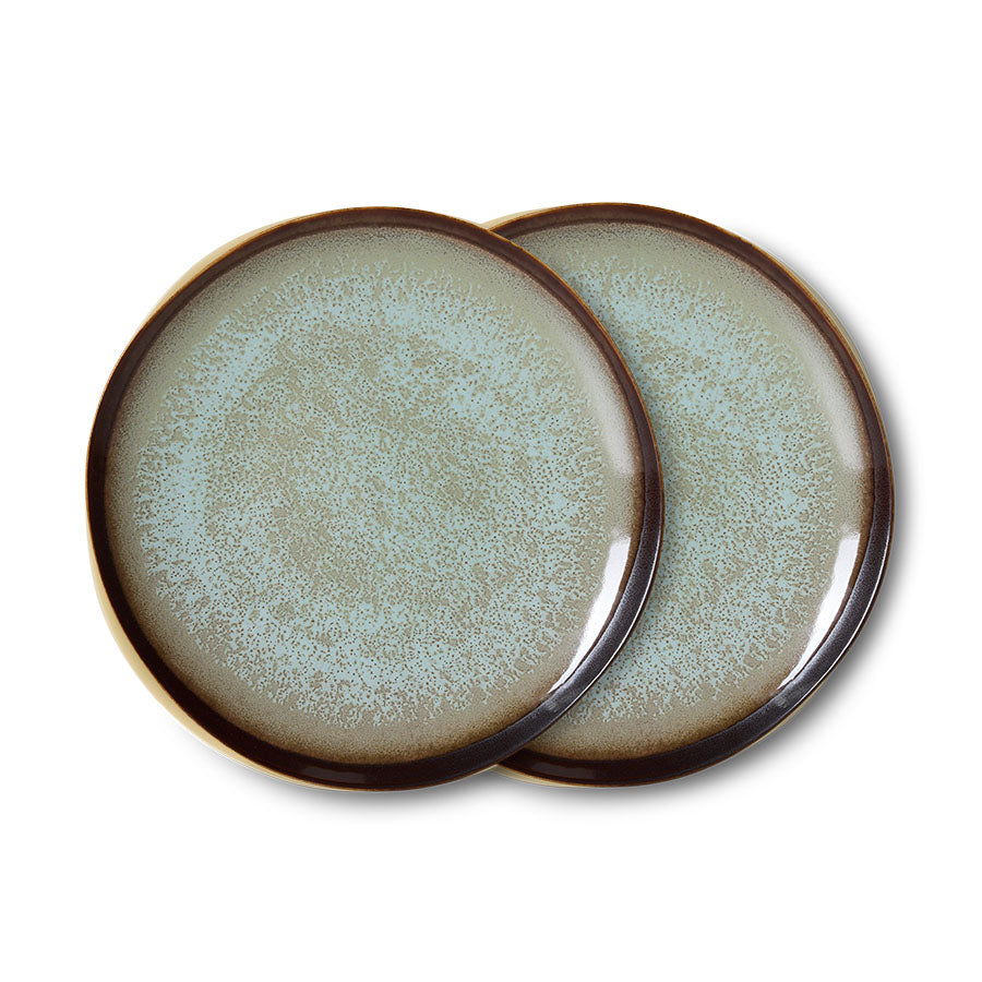 HKliving | 70S CERAMICS: SIDE PLATE - CONTRAST