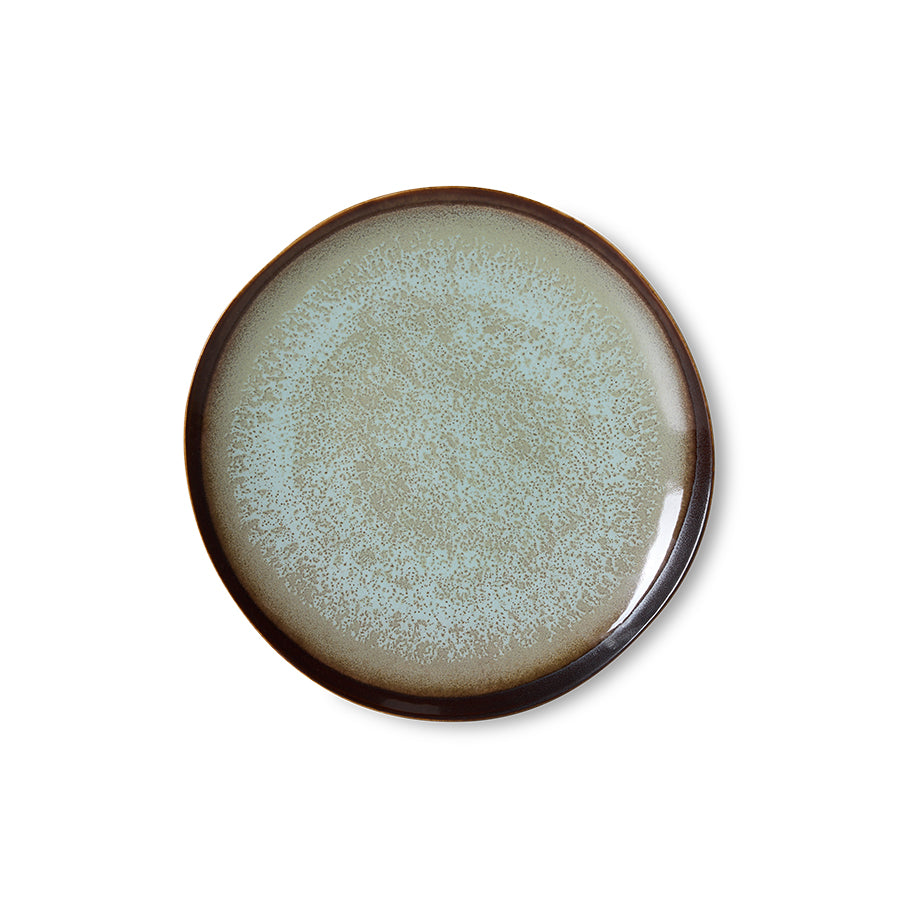 HKliving | 70S CERAMICS: SIDE PLATE - CONTRAST