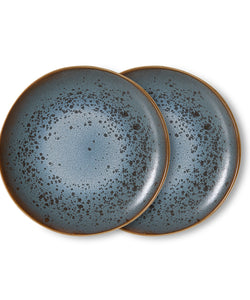 HKliving | 70S CERAMICS: SIDE PLATE - MINERAL