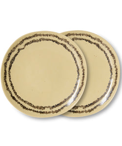 HKliving | 70S CERAMICS: SIDE PLATE - VANILLA