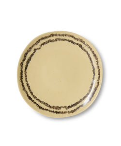 HKliving | 70S CERAMICS: SIDE PLATE - VANILLA