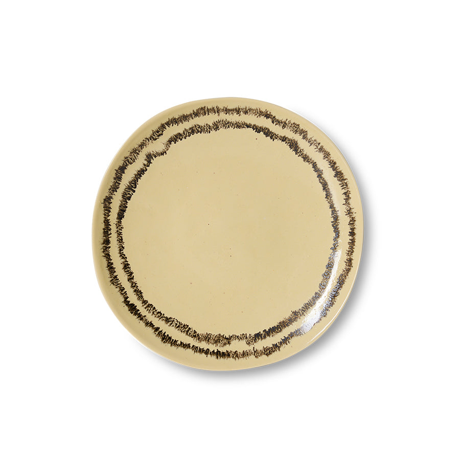 HKliving | 70S CERAMICS: SIDE PLATE - VANILLA