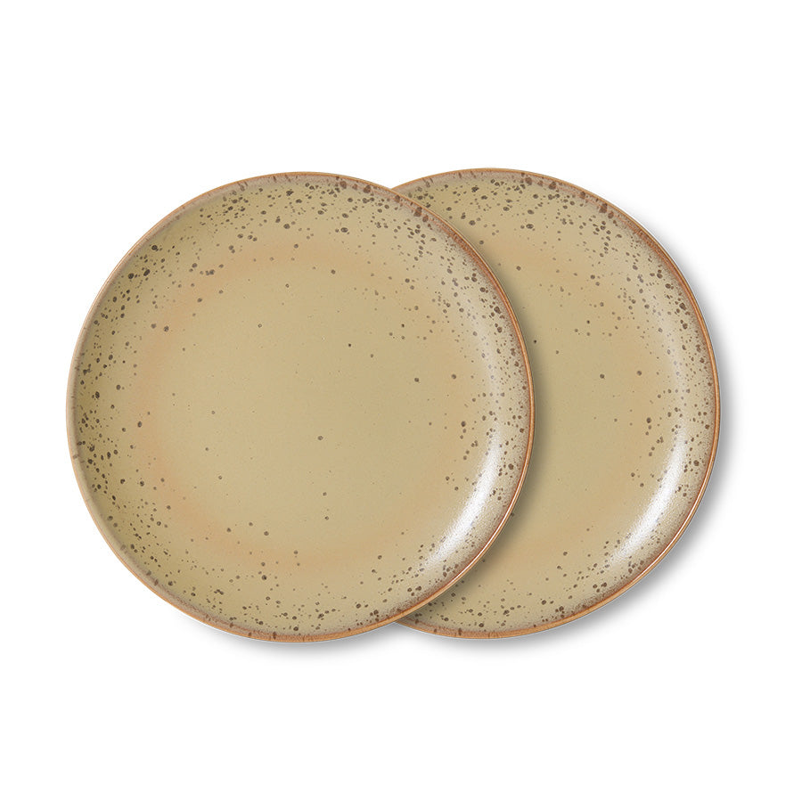 HKliving | 70S CERAMICS: SIDE PLATE - GRIT