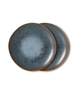 HKliving | 70S DESSERT PLATE - MINERAL
