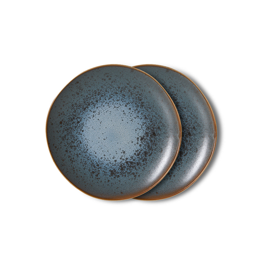 HKliving | 70S DESSERT PLATE - MINERAL