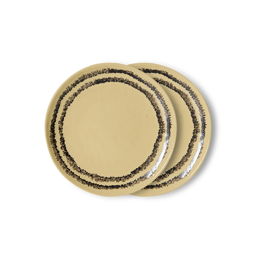 HKliving | 70S DESSERT PLATE - VANILLA