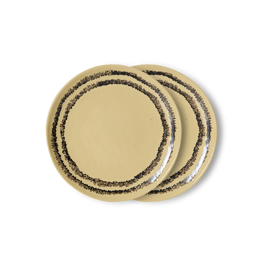HKliving | 70S DESSERT PLATE - VANILLA