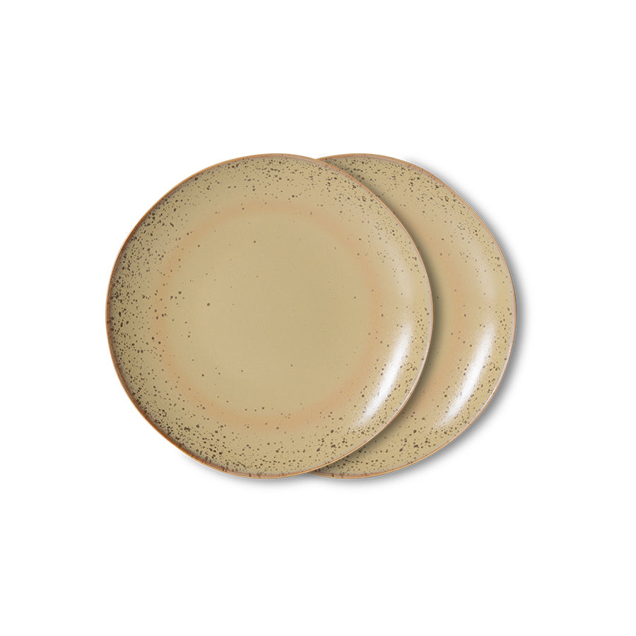 HKliving | 70S DESSERT PLATE - GRIT