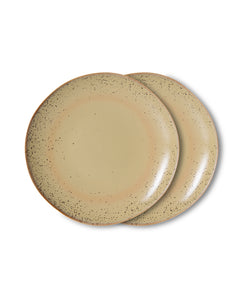 HKliving | 70S DESSERT PLATE - GRIT