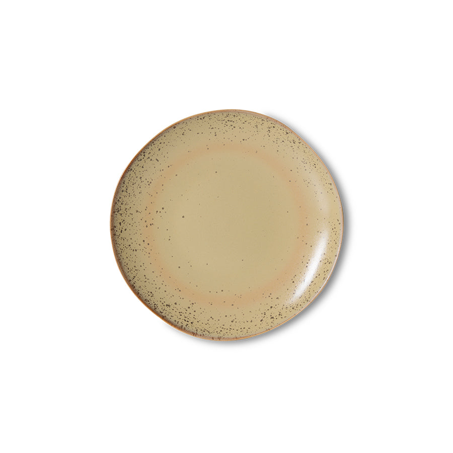 HKliving | 70S DESSERT PLATE - GRIT
