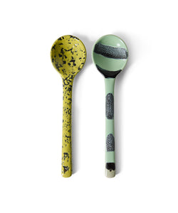 HKliving | 70S CERAMICS: SERVING SPOONS - MINES (2pcs)