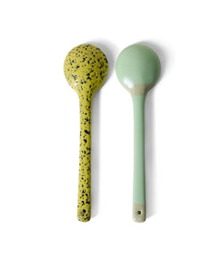 HKliving | 70S CERAMICS: SERVING SPOONS - MINES (2pcs)