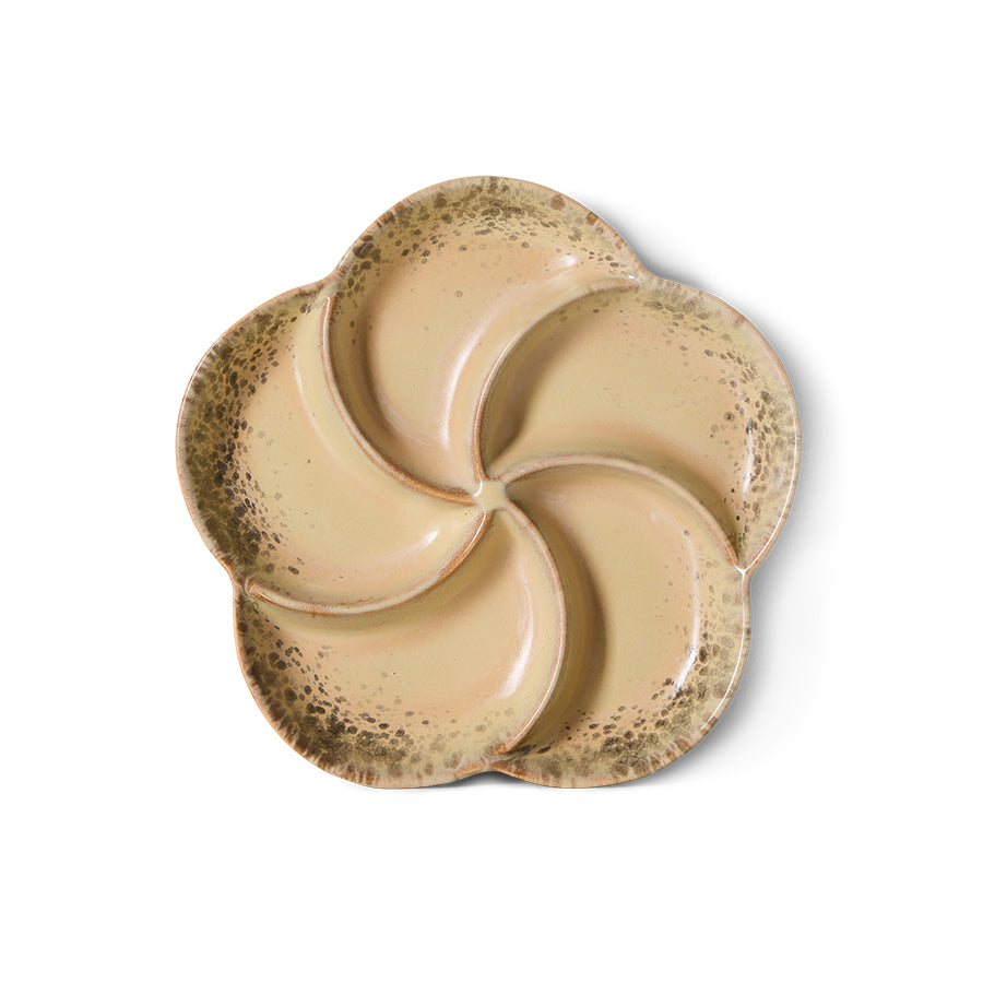 HKliving | 70S CERAMICS: SNACK TRAY - GRIT