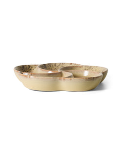 HKliving | 70S CERAMICS: SNACK TRAY - GRIT