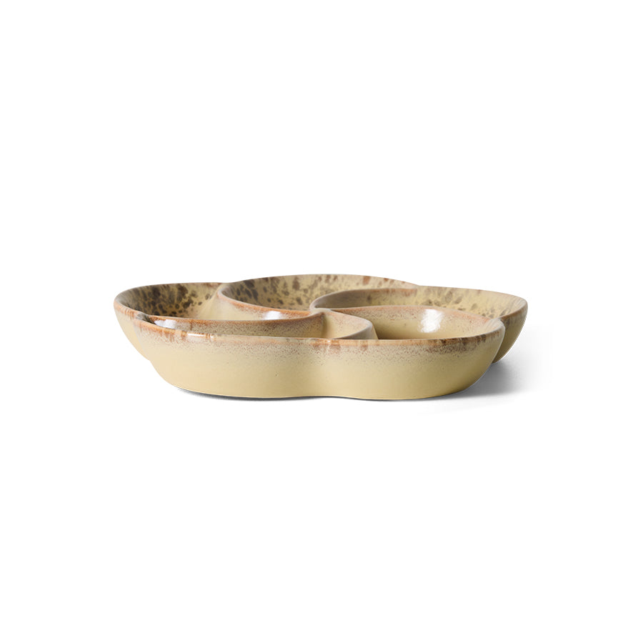 HKliving | 70S CERAMICS: SNACK TRAY - GRIT