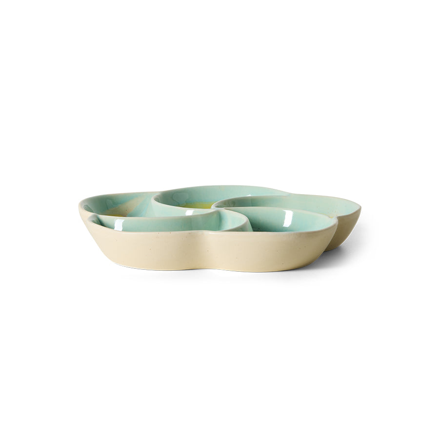 HKliving | 70S CERAMICS: SNACK TRAY - GLINT
