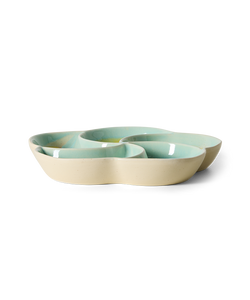 HKliving | 70S CERAMICS: SNACK TRAY - GLINT