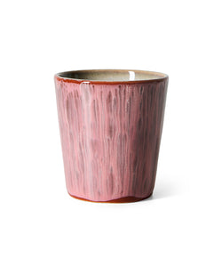 HKliving | 70S CERAMICS: COFFEE MUG - RHUBARB