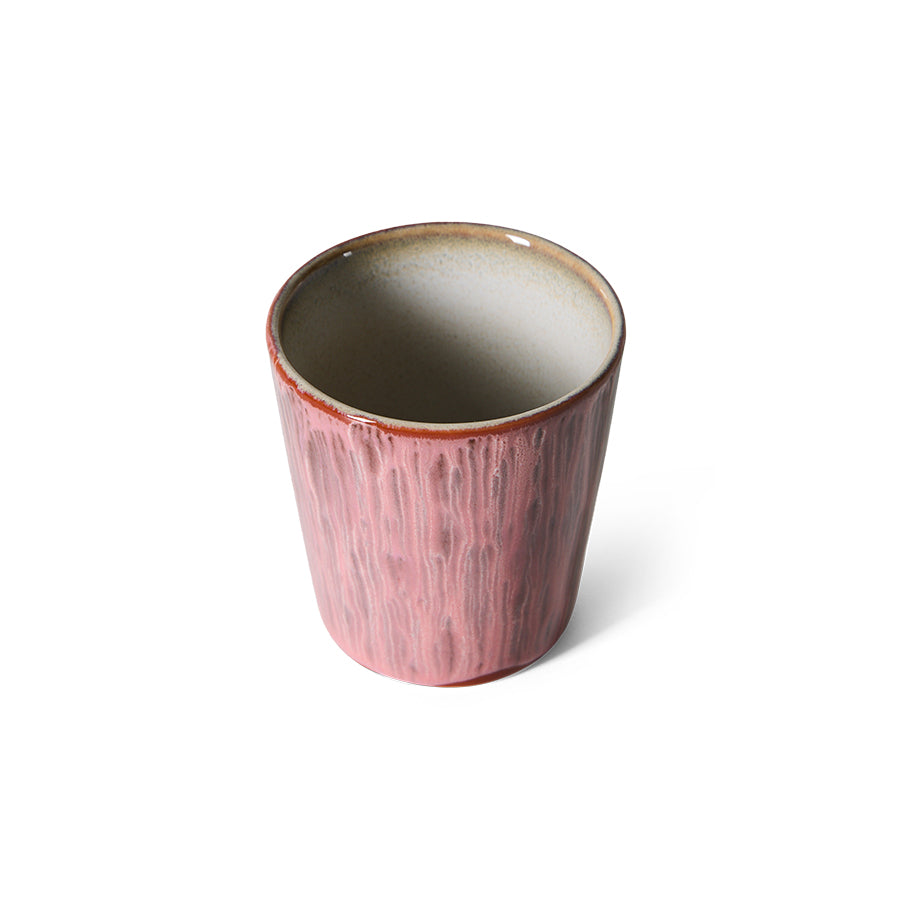 HKliving | 70S CERAMICS: COFFEE MUG - RHUBARB