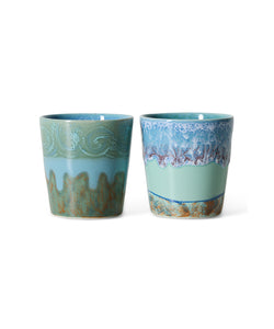 HKliving | 70S CERAMICS: VAN GOGH COFFEE MUG - SELF PORTRAIT (set of 2)