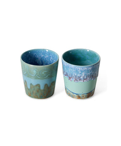 HKliving | 70S CERAMICS: VAN GOGH COFFEE MUG - SELF PORTRAIT (set of 2)