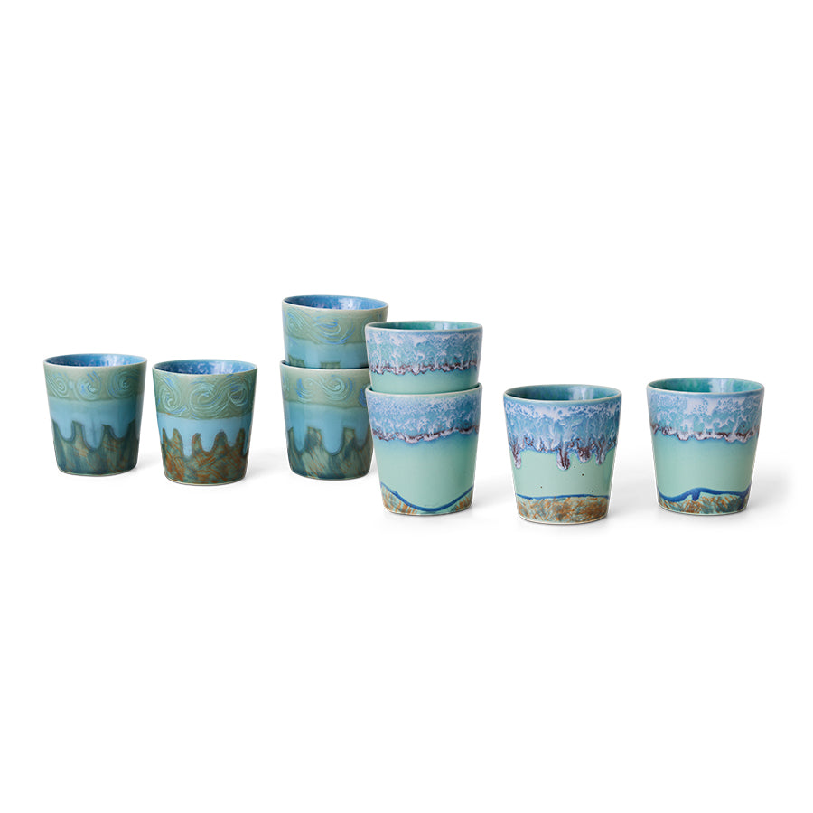 HKliving | 70S CERAMICS: VAN GOGH COFFEE MUG - SELF PORTRAIT (set of 2)