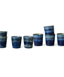 HKliving | 70S CERAMICS: VAN GOGH COFFEE MUG - STARRY NIGHT (set of 2) (kopie)
