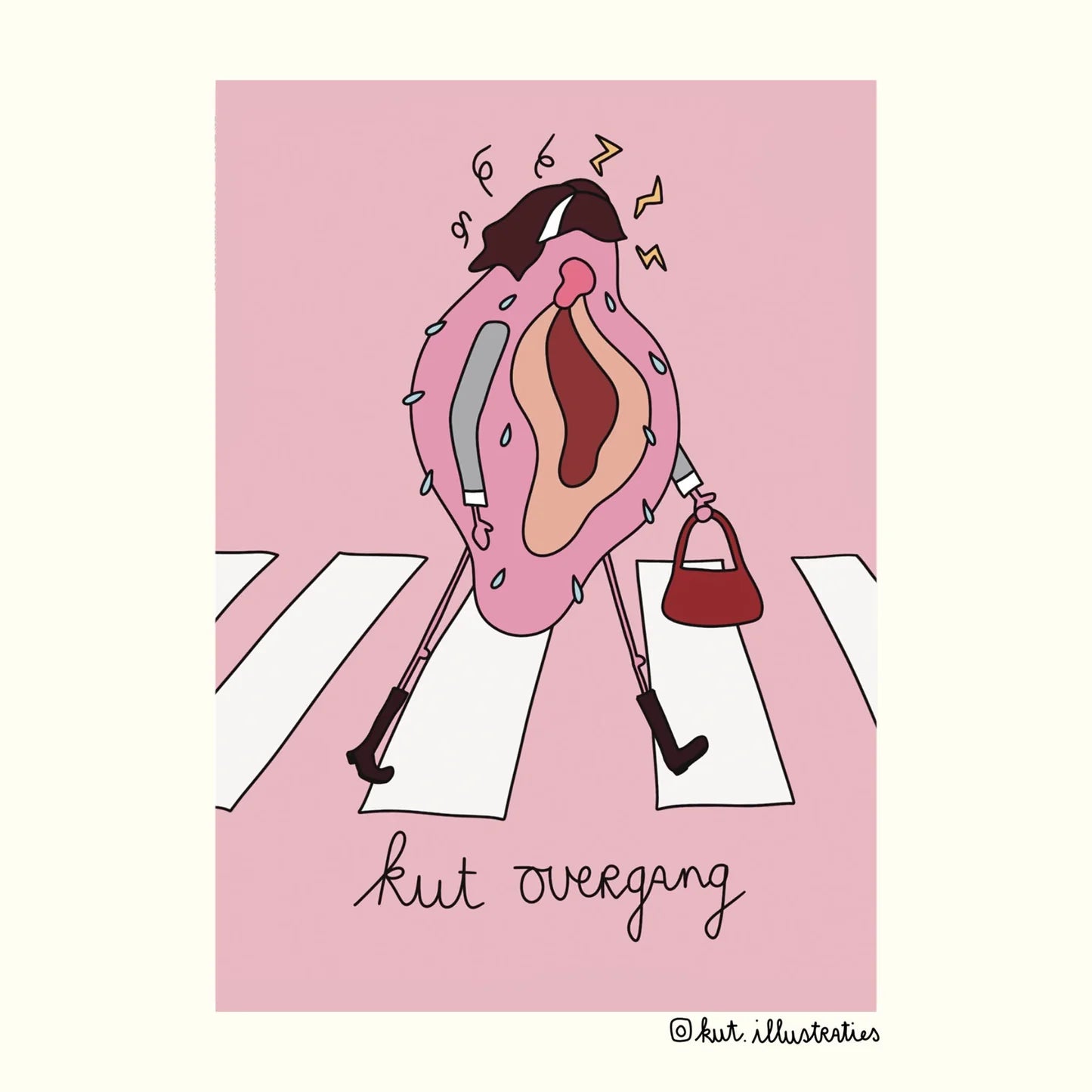 KUT. Illustraties | A6 KAART - KUT OVERGANG