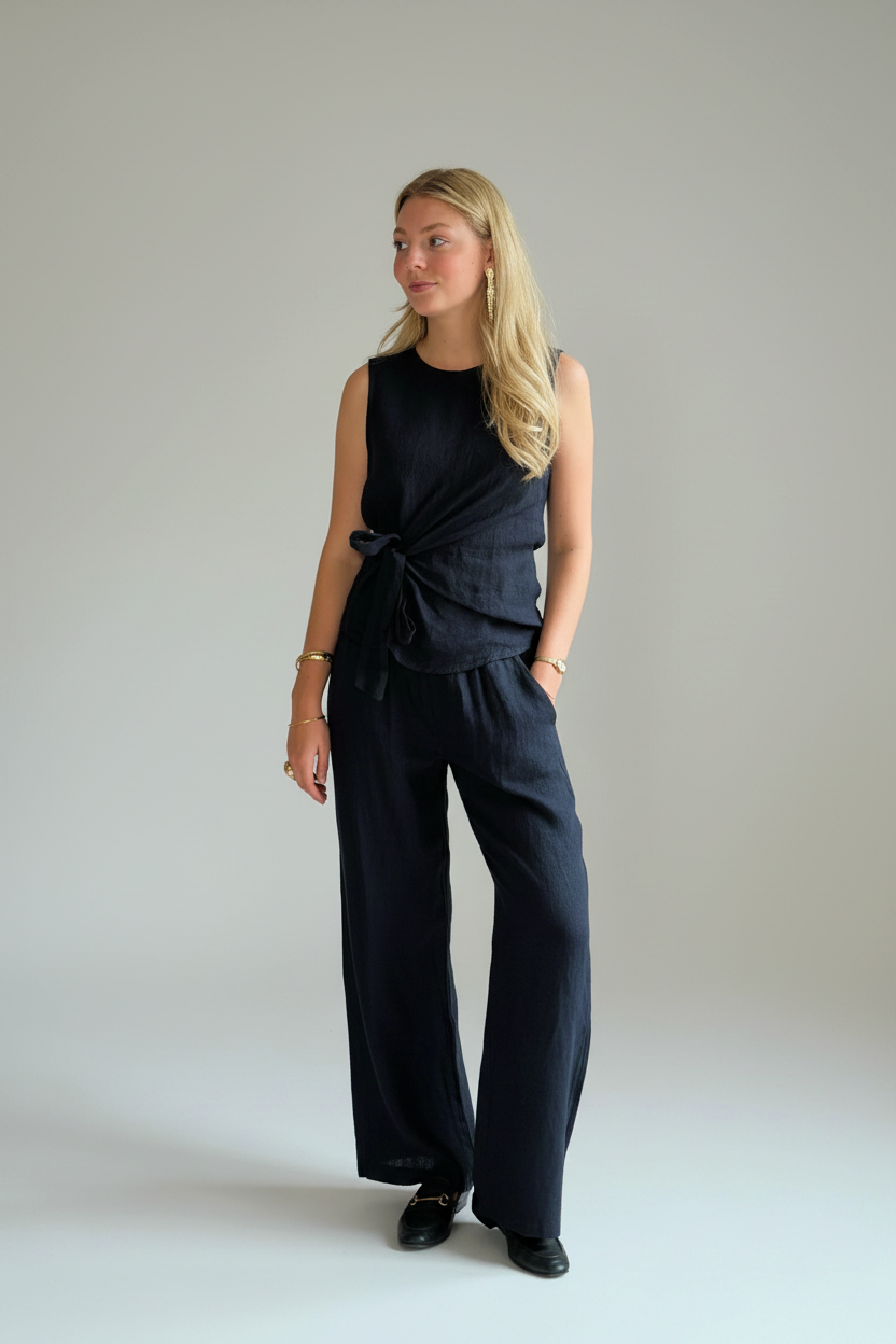 BOB & BILL RESORT COLLECTION | LOU TOP - NAVY