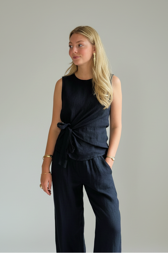 BOB & BILL RESORT COLLECTION | LOU TOP - NAVY