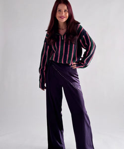 LUMI WRAP PANTS - NAVY