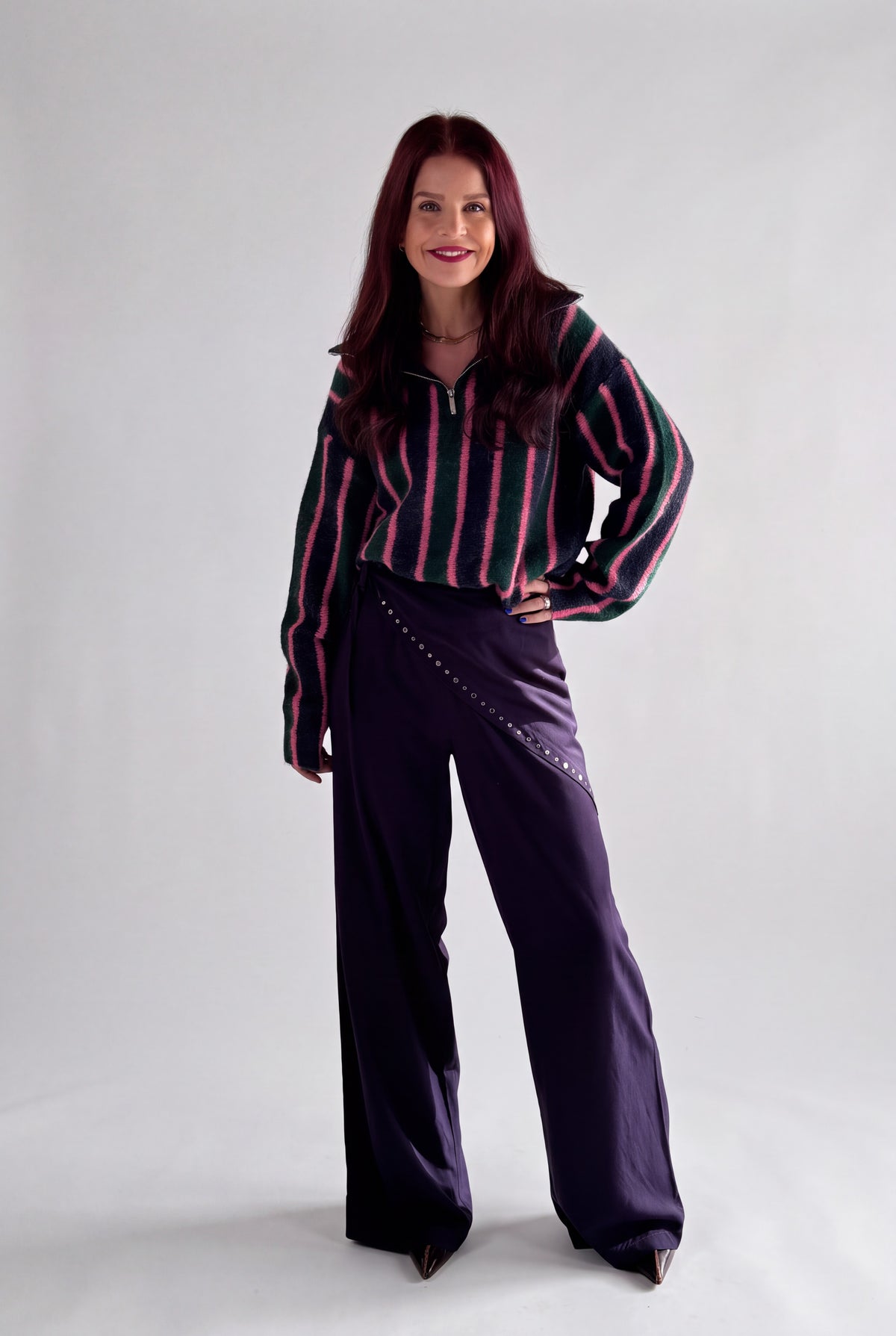 LUMI WRAP PANTS - NAVY
