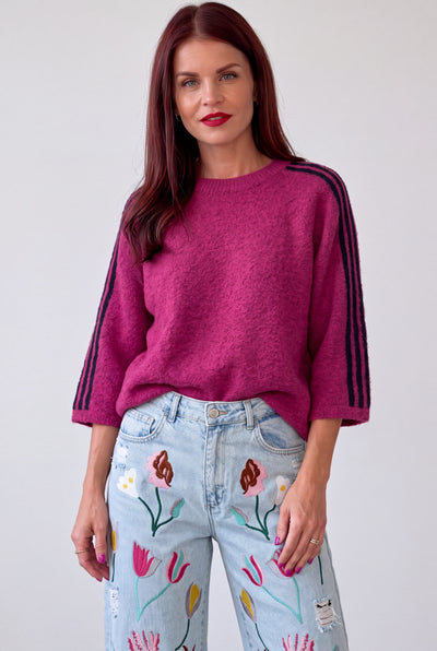 LUNE KNIT - ORCHID/PETROL