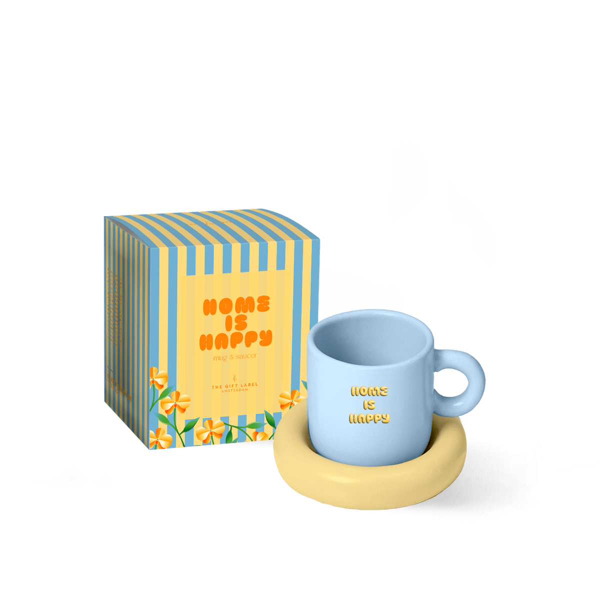 TGL | MUG & SAUCER - HOME IS HAPPY