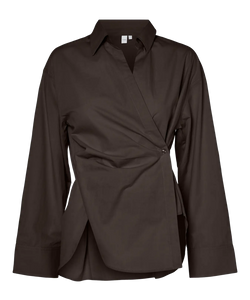 YAS | AREMIA LS SHIRT - COFFEE BEAN