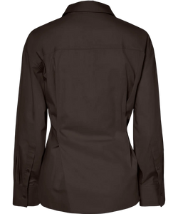 YAS | AREMIA LS SHIRT - COFFEE BEAN