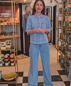 NÜMPH | MALAGA HR WIDE JEANS - LIGHT BLUE DENIM