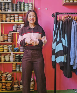 REBEL STRAIGHT LEG JEANS - BORDEAUX