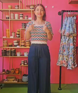 NÜMPH | MIAMI PANTS - DARK BLUE DENIM