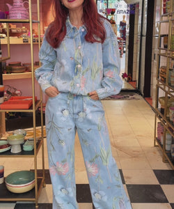 NÜMPH | VERONA HR WIDE JEANS - LIGHT BLUE DENIM