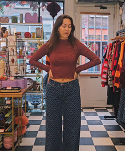 CELINE RELIEF JEANS - DARK BLUE