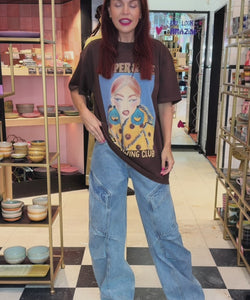 HARLOW BARREL JEANS - BLUE