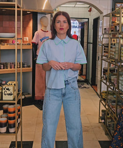 COCO BARREL JEANS - BLUE