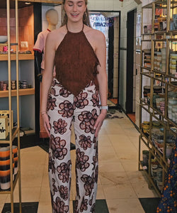 HARPER & YVE | MAYRA PANTS - DESSERT FLOWER ECRU